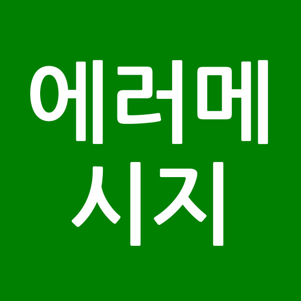 에러메시지