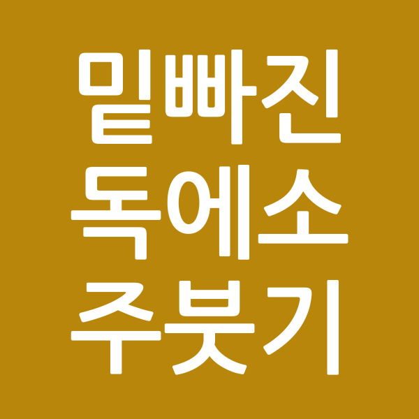 밑빠진독에소주붓기