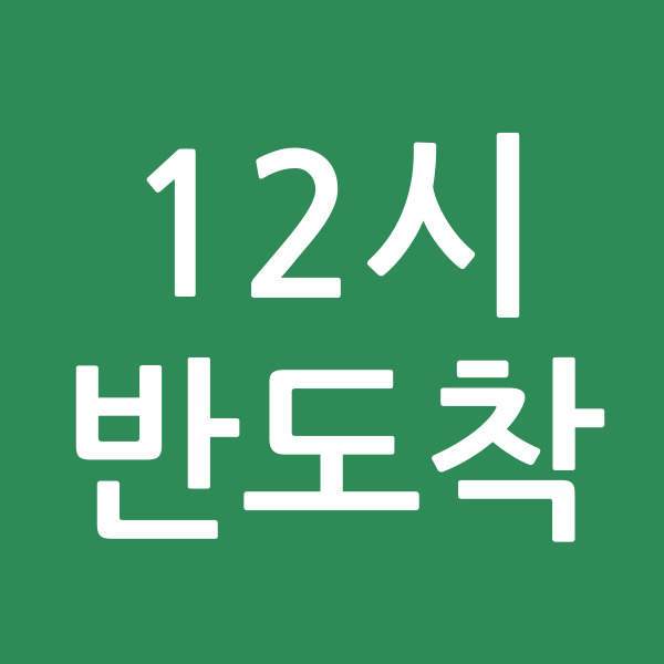 12시반도착