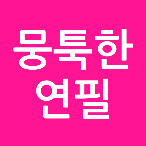 뭉툭한연필