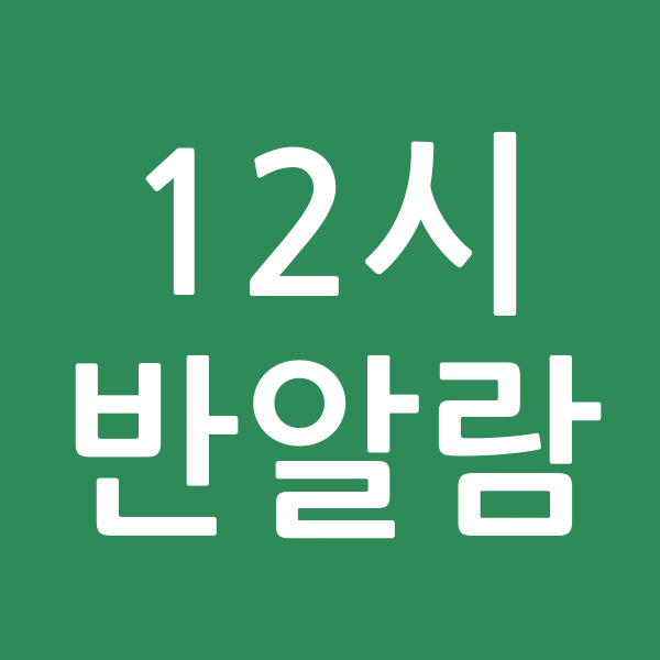 12시반알람