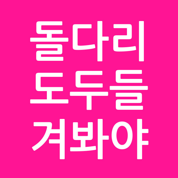 돌다리도두들겨봐야