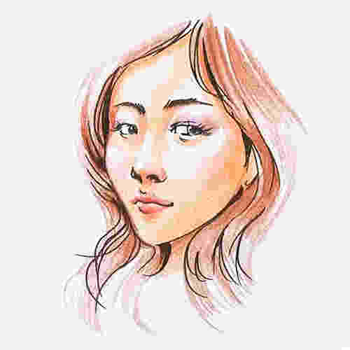 색연필로 인물 채색하기